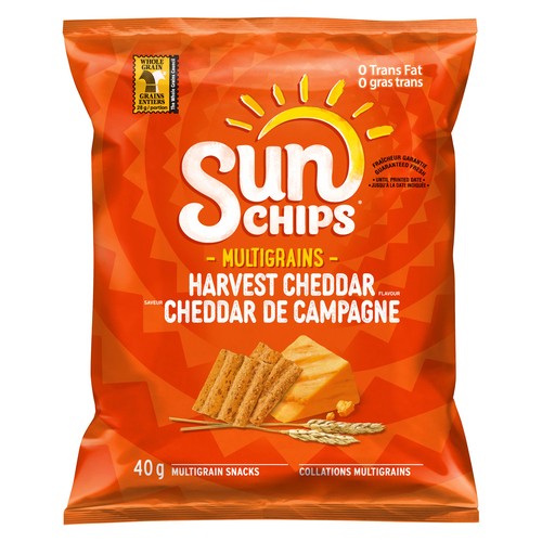 Sun Chips Multigrain Snacks Harvest Cheddar 40 x 40 g