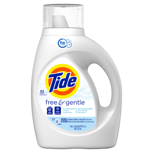 Tide Liquid Laundry Detergent HE Free & Gentle 32 loads 1.36 L