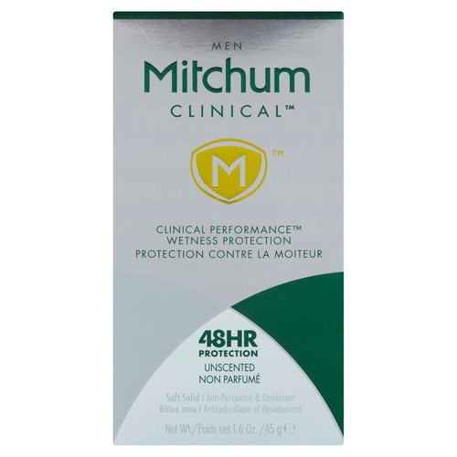 Mitchum Mens Clinical Deodorant Unscented 48 g