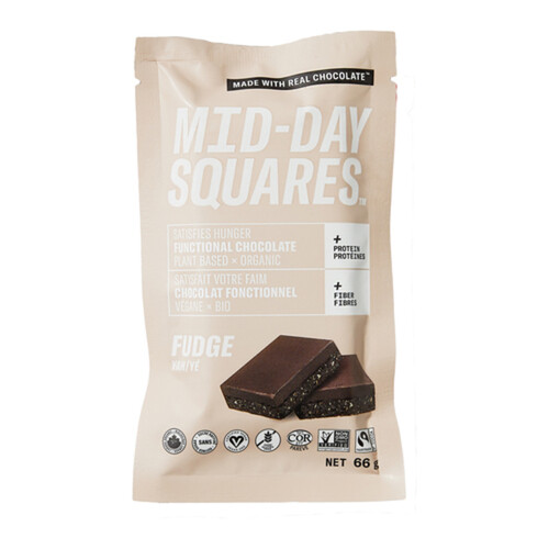 Mid-Day Squares Organic Superfood Fudge Yah Raw 66 g