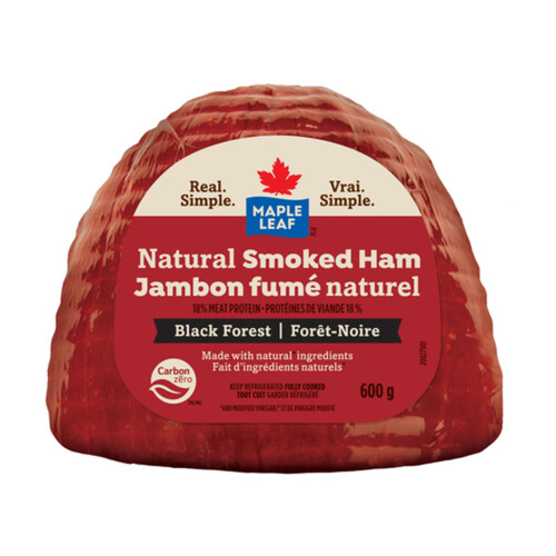 Maple Leaf Natural Ham Smoked Black Forest 600 g