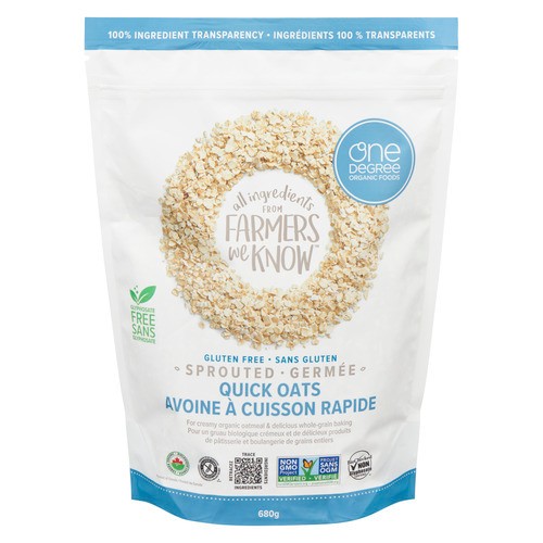 One Degree Organic Foods Quick Oats Sprouted 680 g
