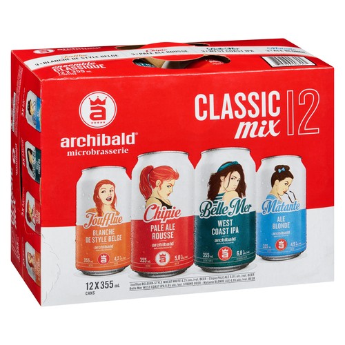 Archibald Beer Classic Mix 12 x 355 ml (cans)