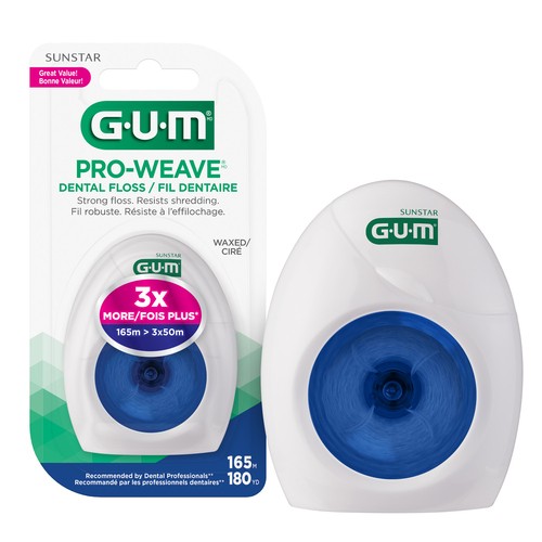 GUM Pro-Weave Waxed String Floss 165 m