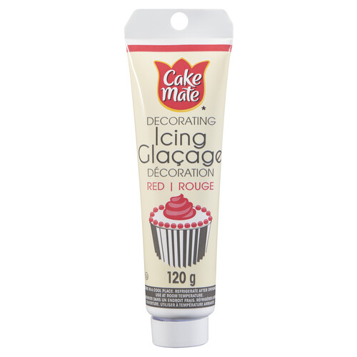 Cake Mate Icing Glacage Red Decorating 120 g