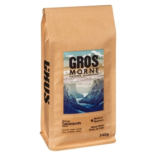 Gros Morne Coffee Roasters Whole Bean Tablelands Blend Medium 340 g