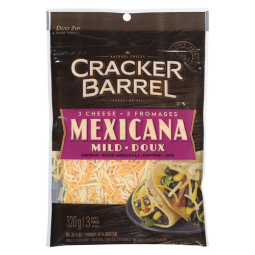 Cracker Barrel Shredded Cheese Mexicana  320 g