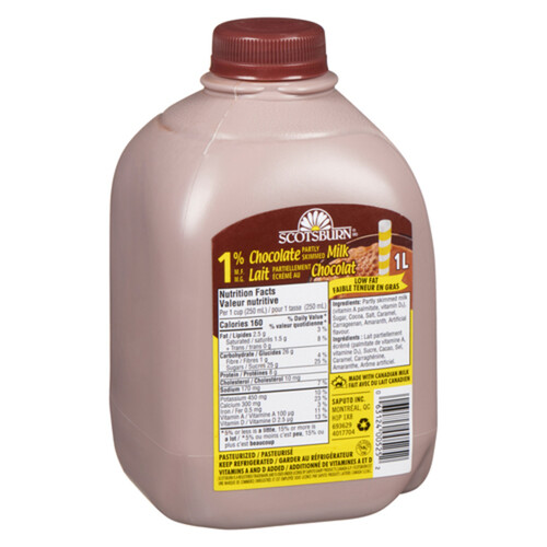 Scotsburn 1% Part Skim Chocolate Milk Jug 1 L