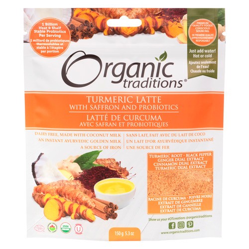 Organic Traditions Dairy-Free Mix Turmeric Latte 150 g