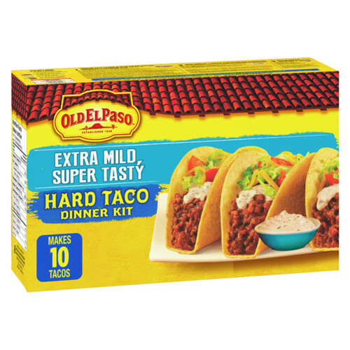 Old El Paso Taco Dinner Kit Extra Mild Super Tasty Hard 330 g
