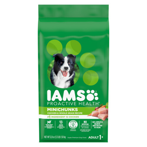IAMS Proactive Health Adult Dry Dog Food Mini Chunks Chicken 1.5 kg