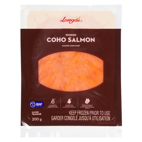 Longo's Frozen Coho Salmon Smoked 200 g
