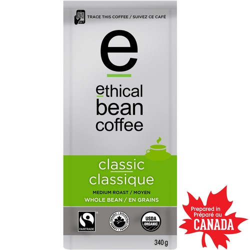Ethical Bean Whole Bean Coffee Classic Medium Roast 340 g