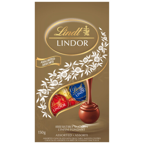Lindt Lindor Assorted Chocolate Truffles Bag 150 g 