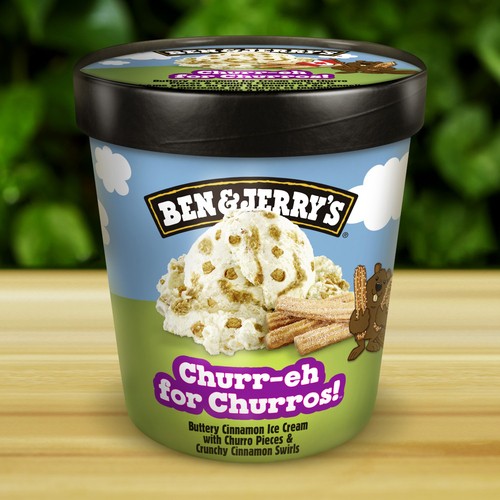 Ben & Jerry's Ice Cream Churr-Eh For Churros!™ With Fairtrade Ingredients 473 ml
