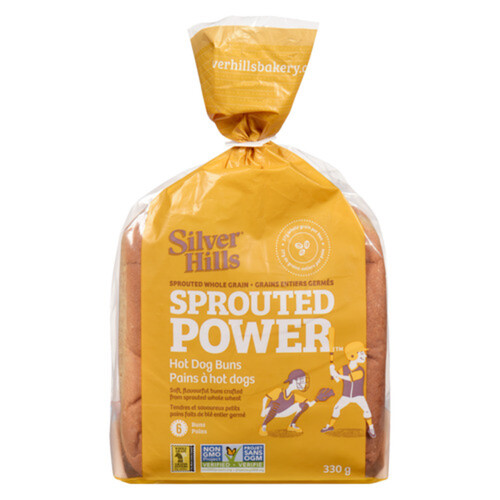 Silver Hill Sprouted Hot Dog Buns 330 g (frozen)