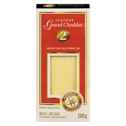 Agropur Grand Cheddar 2 Years-Old Cheese 200 g