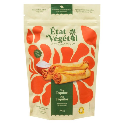 État Végétal Taquitos Mexican Mild 300 g (frozen)