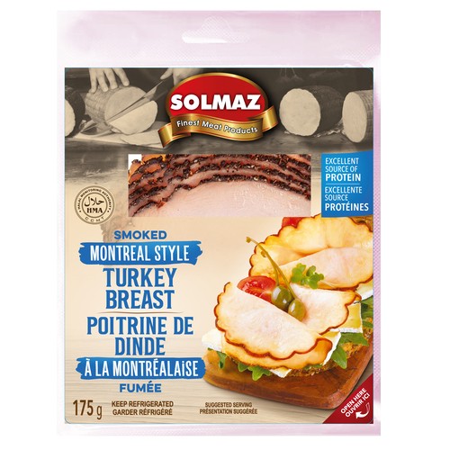 Solmaz Deli Smoked Turkey Breast Montreal Style 175 g