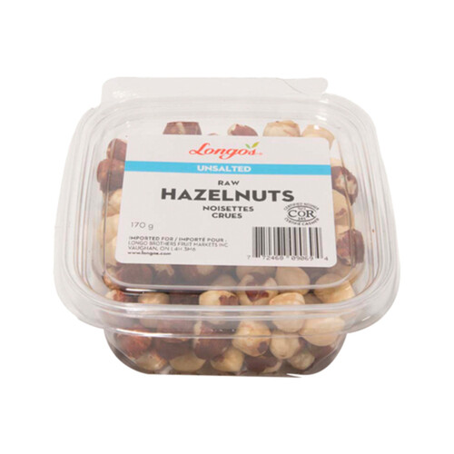 Longo's Hazelnuts Raw 170 g