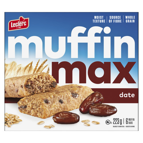 Leclerc Muffin Max Bars Date 223 g