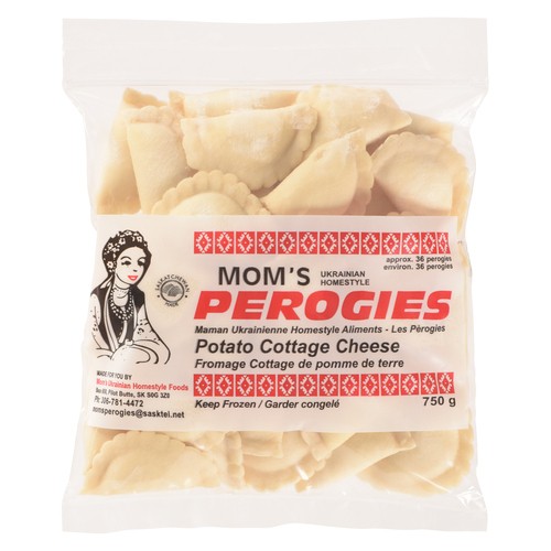 Mom's Perogies Frozen Perogies Potato Cottage Cheese 750 g