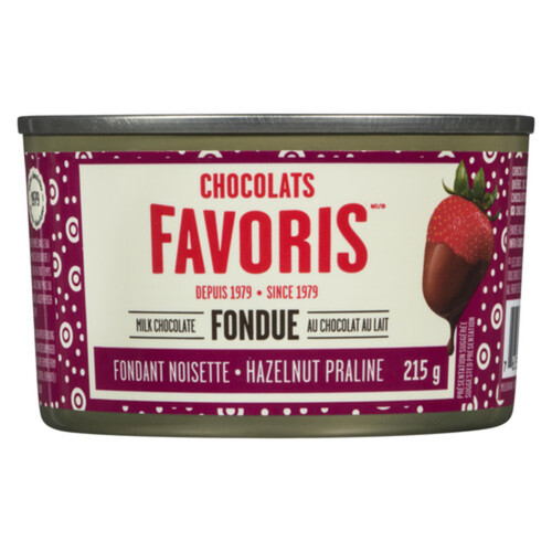 Chocolats Favoris Fondue Chocolate Hazelnut Praline 215 g