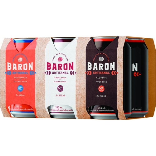 Baron Alcoholic Beverage Mix Pack 6 x 355 ml (cans)