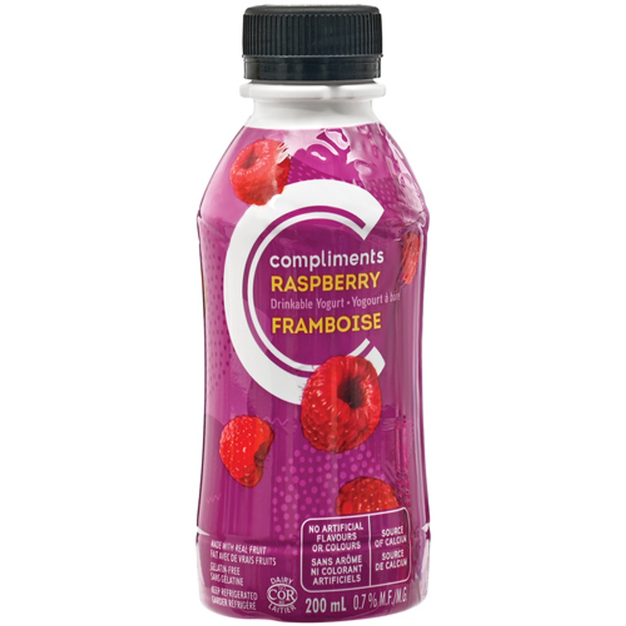 Compliments 0.7% Drinkable Yogurt Raspberry 200 ml - Voilà Online ...