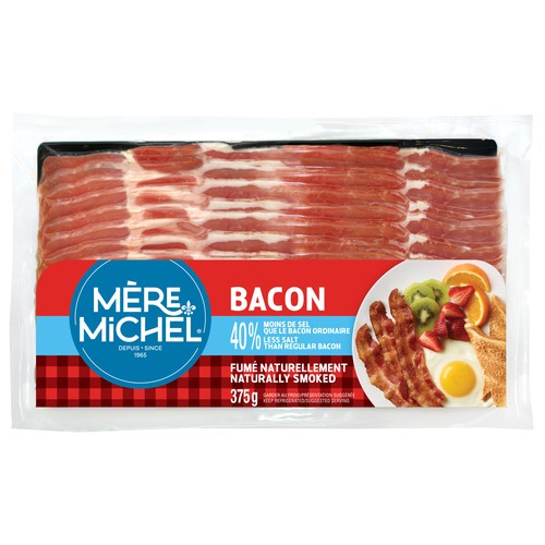 Mere Michel Less Salt Bacon 375 g
