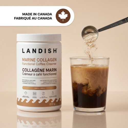 Landish Marine Collagen Functional Coffee Creamer Vanilla 270 g