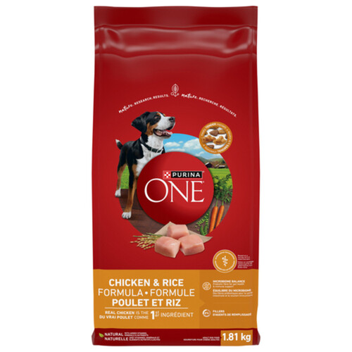 Purina ONE Dry Dog Food Chicken & Rice Formula 1.81 kg