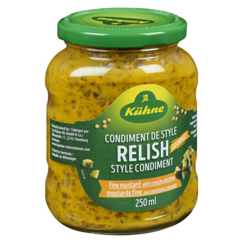 Kuehne Relish Fine Mustard 250 ml