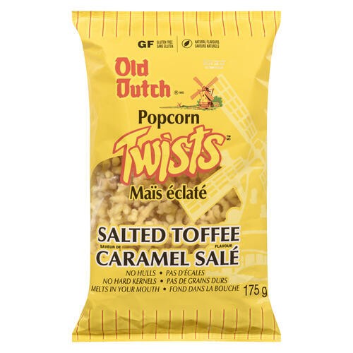 Old Dutch Popcorn Twists Salted Toffee 175 g