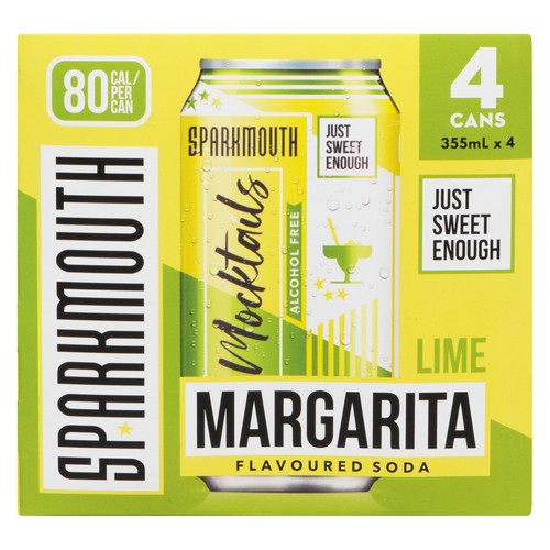 Sparkmouth Mocktail Lime Margarita 4 x 355 ml (cans)