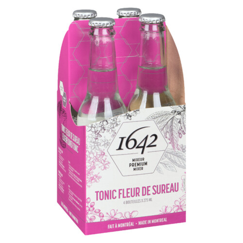 1642 Sparkling Beverage Elderflower Tonic 4 x 275 ml