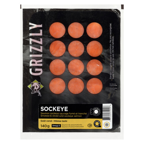 Grizzly Smoked Sockeye Salmon 140 g