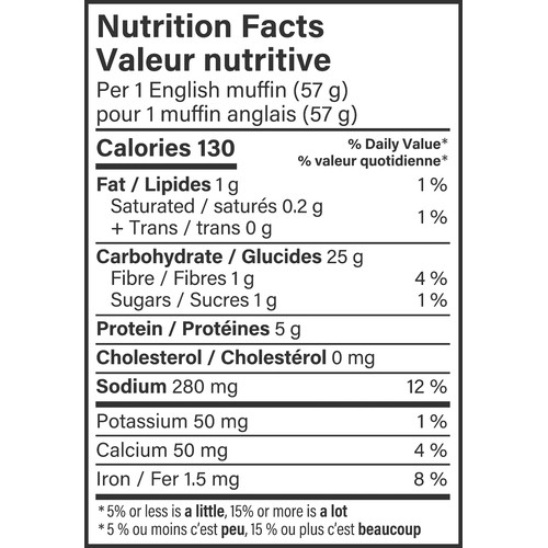 Dempster's Signature English Muffins Sourdough 6 x 57 g