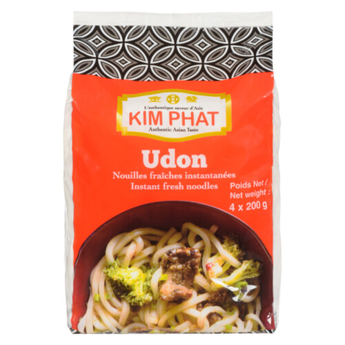 Kim Phat Instant Fresh Udon Noodles 4 x 200 g