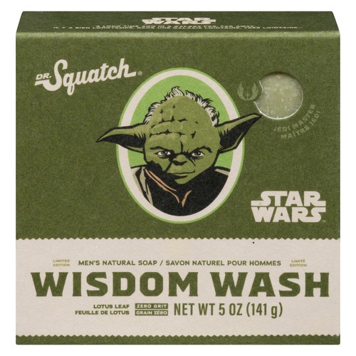 Dr. Squatch Men's Natural Soap Stars Wars Wisdom Wash 141 g