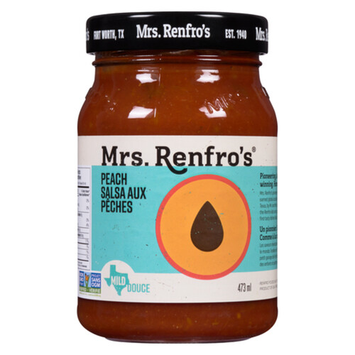 Mrs. Renfro's Salsa Peach Mild 473 ml