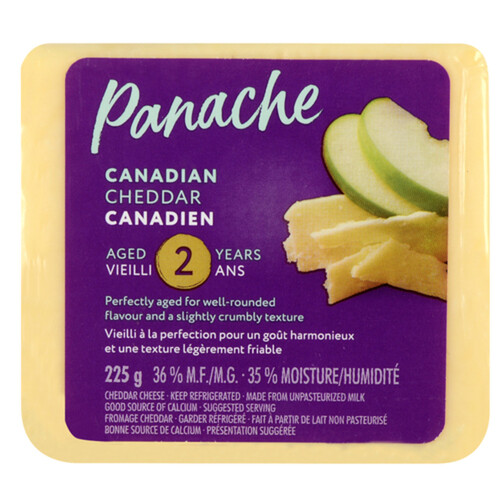 Panache Canadian Cheddar Cheese 2 Year Old Aged 225 g
