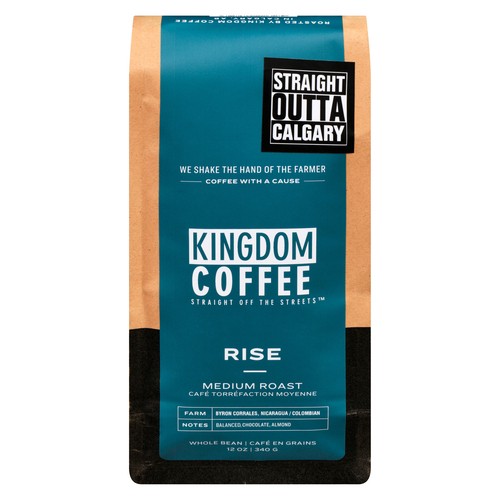 Kingdom Whole Bean Coffee Rise Medium Roast 340 g