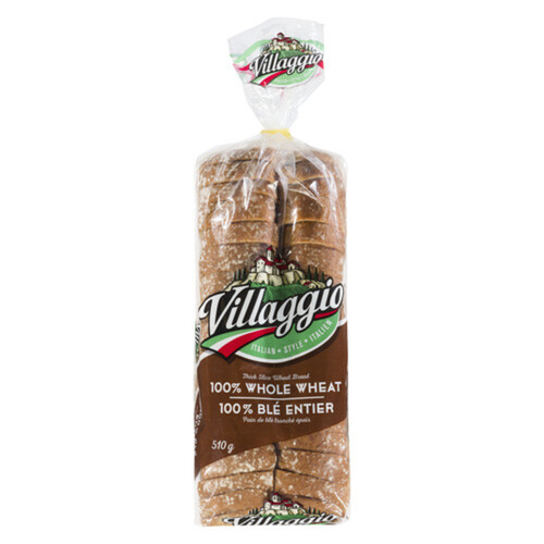 Villaggio Bread 100% Whole Wheat Italian Style 510 g