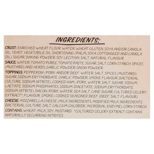 Dr. Oetker Giuseppe Frozen Thin Crust Pizza 4 Meat 494 g