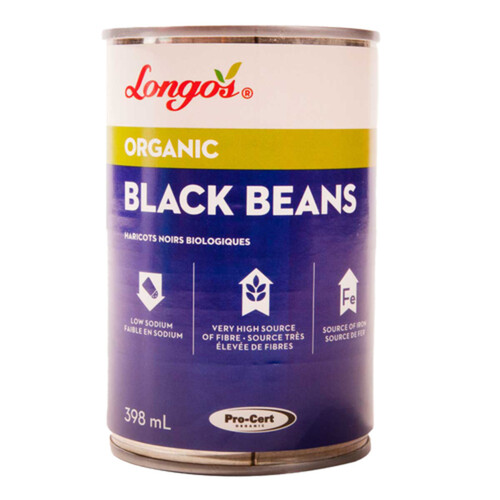 Longo's Organic Black Beans 398 ml