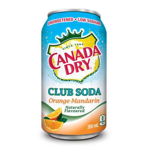 Canada Dry Club Soda Orange-Mandarin 355 ml