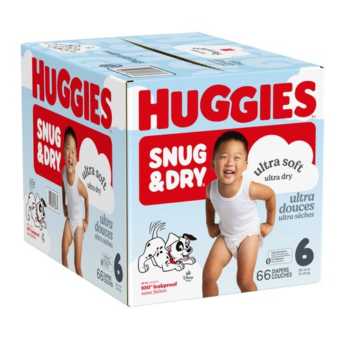Huggies Snug & Dry Size 6 66 Count