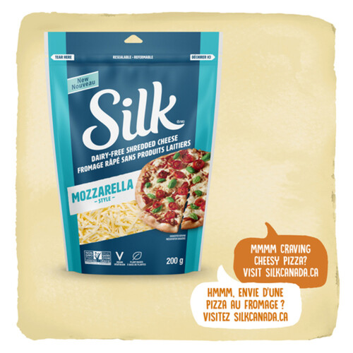 Silk Dairy Free Plant Based Shredded Cheese Mozzarella Style 200 g