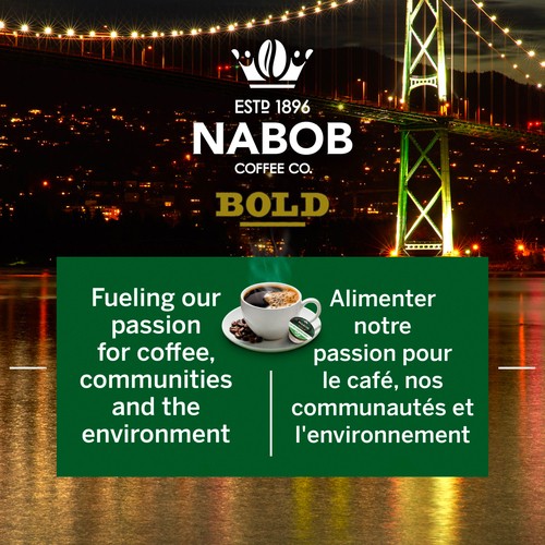 Nabob Coffee Pods 100% Arabica Full City Dark 100% Compostable 30 Single Serve 292 g